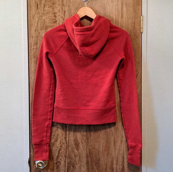 Hollister Dark Coral Pink Pullover Hoodie, Junior Size Small - Picture 3 of 5